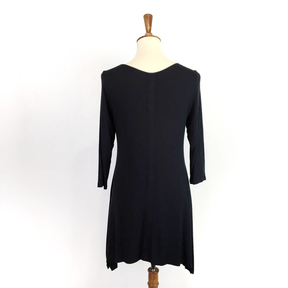 Soft Surroundings Timely Boatneck black jersey tunic shirt Size Small - Picture 2 of 9